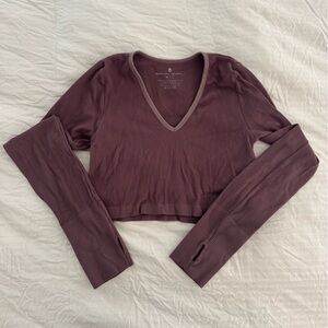 Spiritual Gangster Dusty Rose V-Neck Top